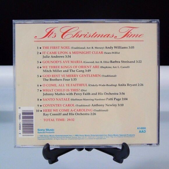 Its Christmas Time CD Sony Music Vintage 1993 - Picture 3 of 4